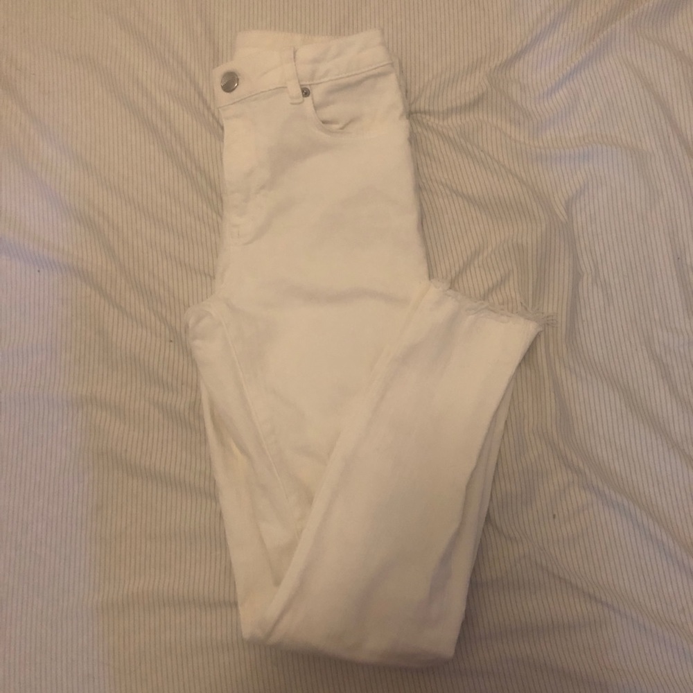 Ted Baker white fray hem skinny jean size 28